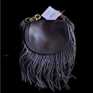 Genuine Leather Motorcycle Fringe Hip Purse Talisman Canadian Made